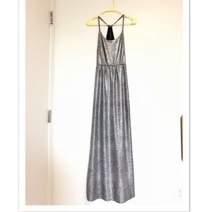 Silver Sexy Maxi Dress